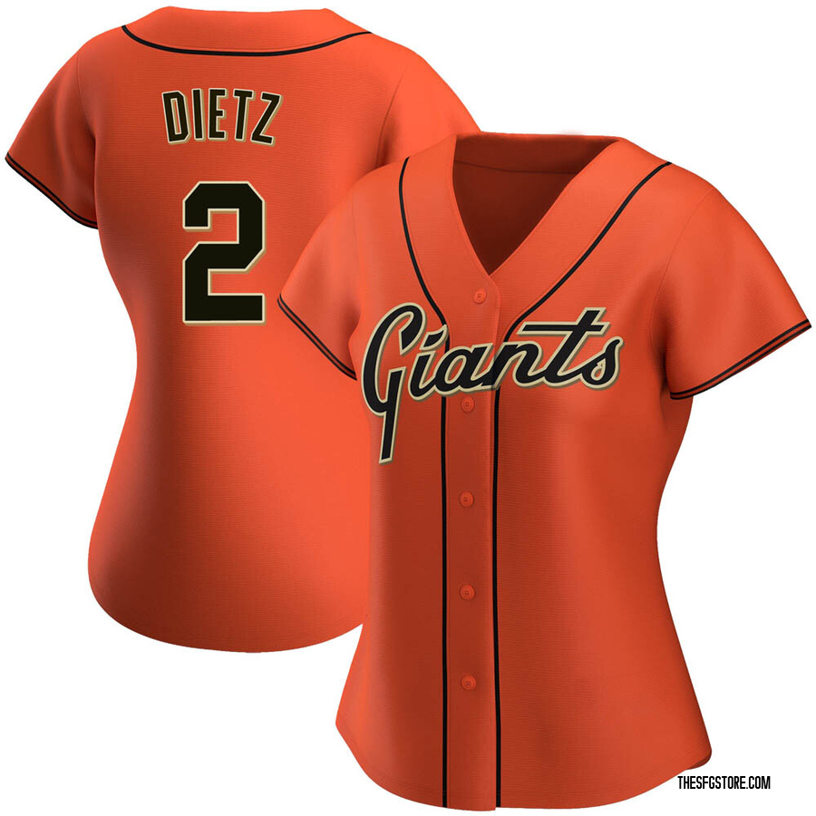 Orange Authentic Dick Dietz Women's San Francisco Giants Alternate Jersey