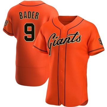 Orange Authentic Harrison Bader Men's San Francisco Giants Alternate Jersey