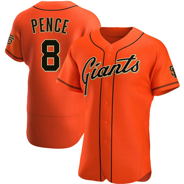 Orange Authentic Hunter Pence Men's San Francisco Giants Alternate Jersey