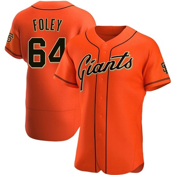 Orange Authentic Jason Foley Men's San Francisco Giants Alternate Jersey
