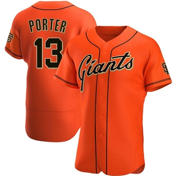 Orange Authentic Logan Porter Men's San Francisco Giants Alternate Jersey