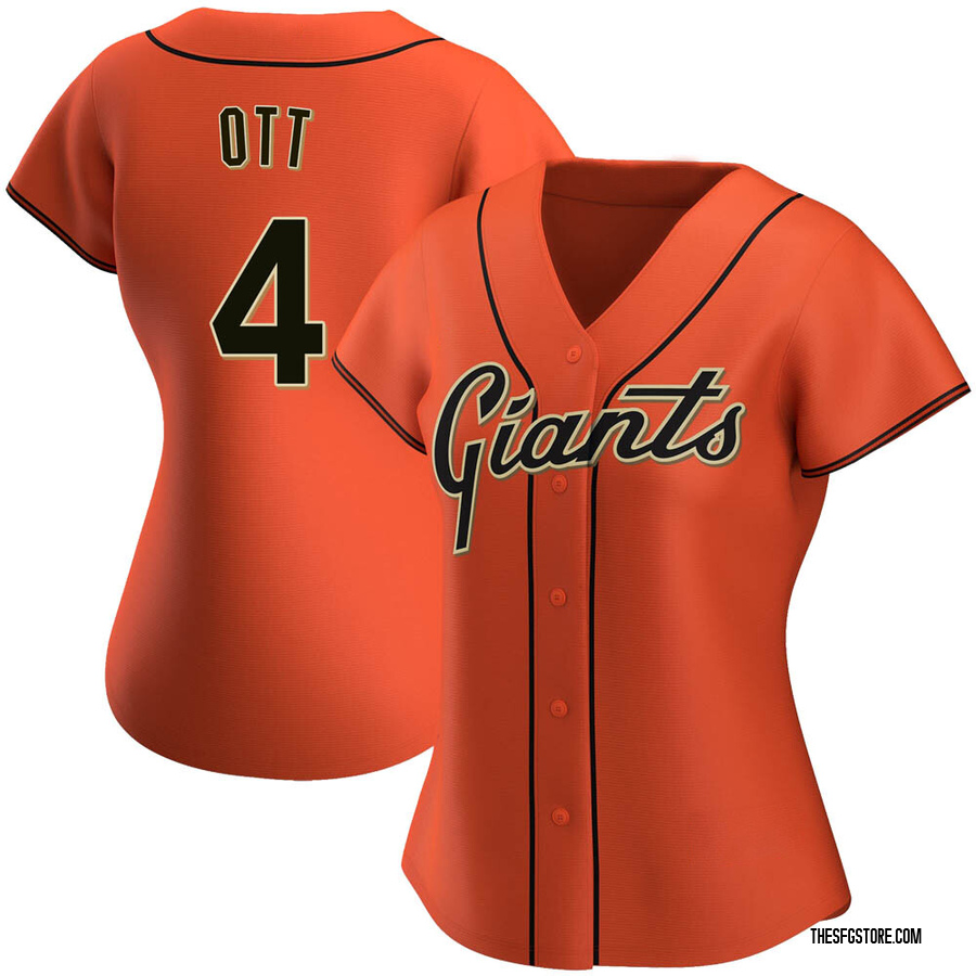 Orange Authentic Mel Ott Women's San Francisco Giants Alternate Jersey