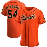 Orange Authentic Scott Alexander Men's San Francisco Giants Alternate Jersey