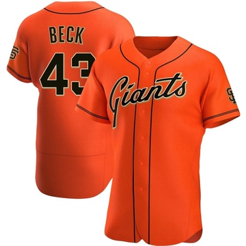 Orange Authentic Tristan Beck Men's San Francisco Giants Alternate Jersey