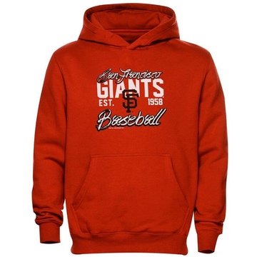 Orange Men's San Francisco Giants Script Baseball Pullover Hoodie -