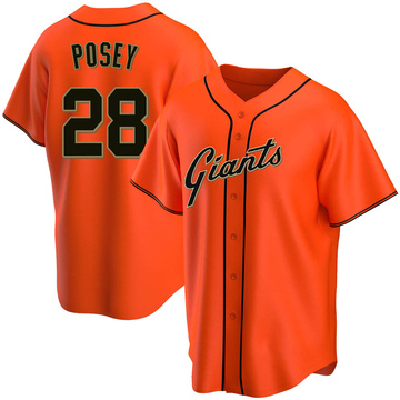 Orange Replica Buster Posey Men's San Francisco Giants Alternate Jersey