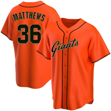Orange Replica Gary Matthews Men's San Francisco Giants Alternate Jersey