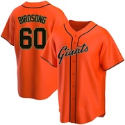 Orange Replica Hayden Birdsong Men's San Francisco Giants Alternate Jersey