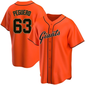 Orange Replica Joel Peguero Youth San Francisco Giants Alternate Jersey