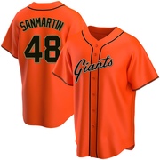 Orange Replica Reiver Sanmartin Youth San Francisco Giants Alternate Jersey
