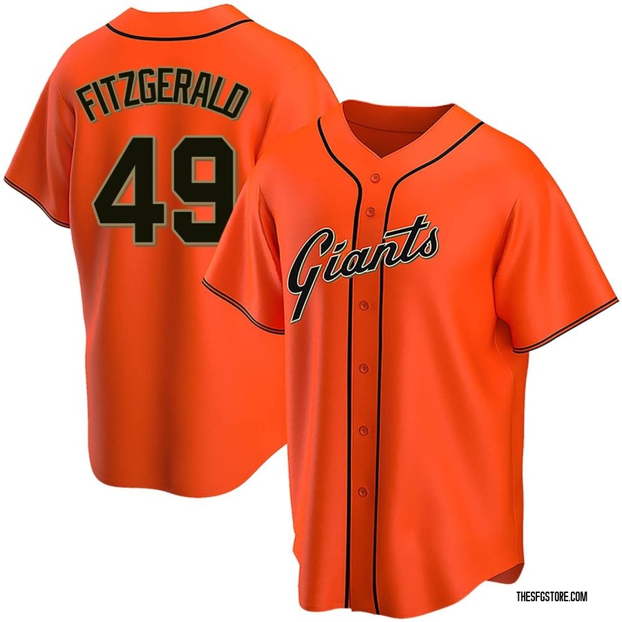 Orange Replica Tyler Fitzgerald Men's San Francisco Giants Alternate Jersey