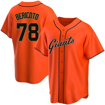 Orange Replica Victor Bericoto Youth San Francisco Giants Alternate Jersey