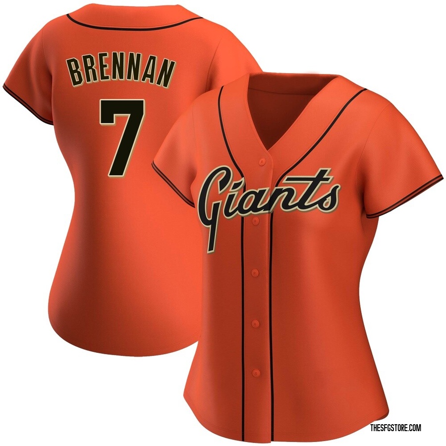 Orange Replica Will Brennan Women's San Francisco Giants Alternate Jersey
