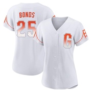 White Authentic Barry Bonds Women's San Francisco Giants 2021 City Connect Jersey