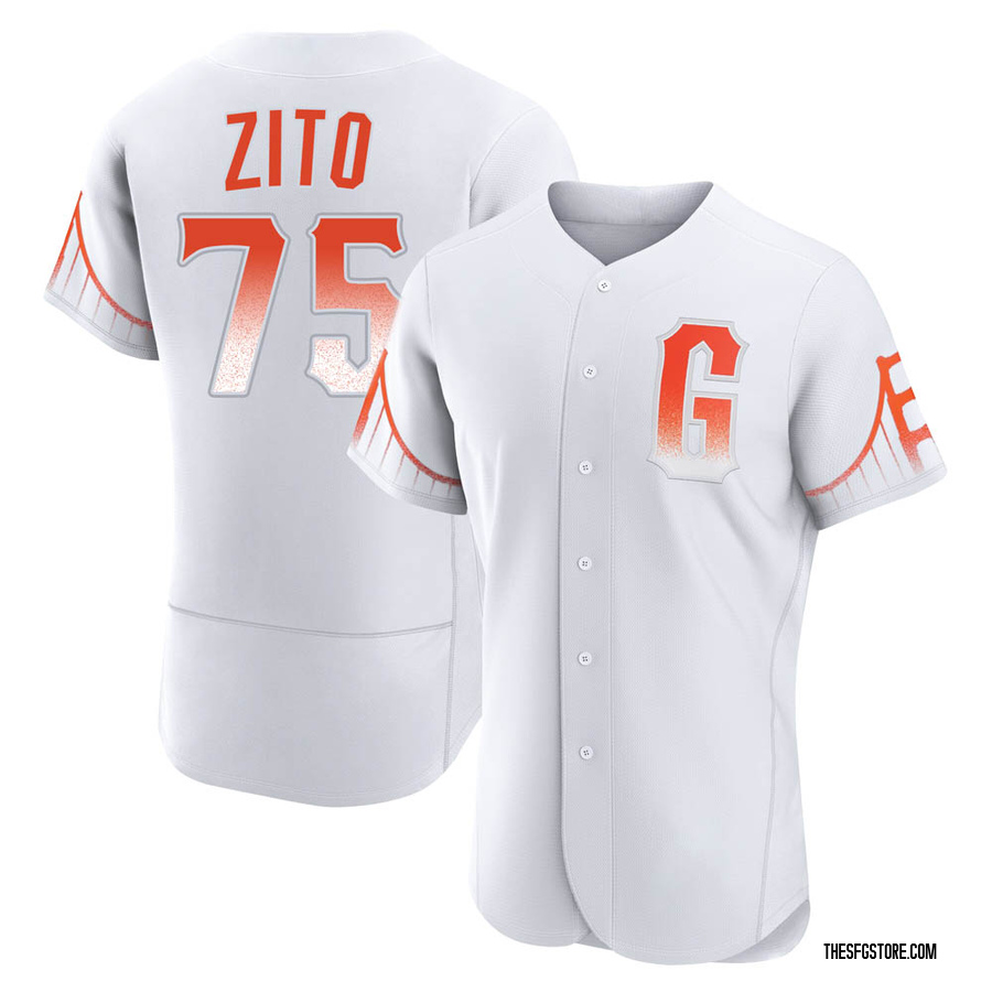 White Authentic Barry Zito Men's San Francisco Giants 2021 City Connect Jersey