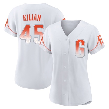 White Authentic Caleb Kilian Women's San Francisco Giants 2021 City Connect Jersey