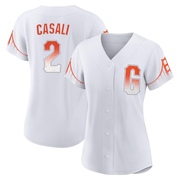 White Authentic Curt Casali Women's San Francisco Giants 2021 City Connect Jersey