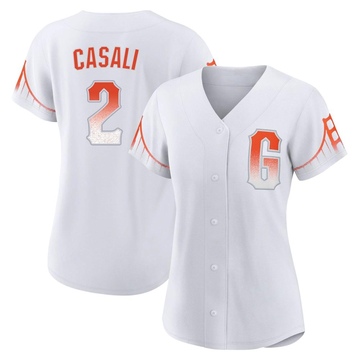 White Authentic Curt Casali Women's San Francisco Giants 2021 City Connect Jersey