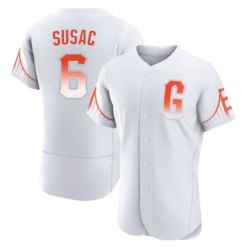 White Authentic Daniel Susac Men's San Francisco Giants 2021 City Connect Jersey