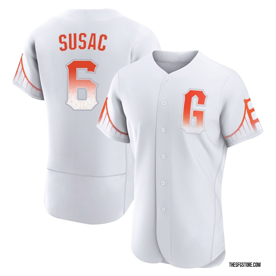 White Authentic Daniel Susac Men's San Francisco Giants 2021 City Connect Jersey