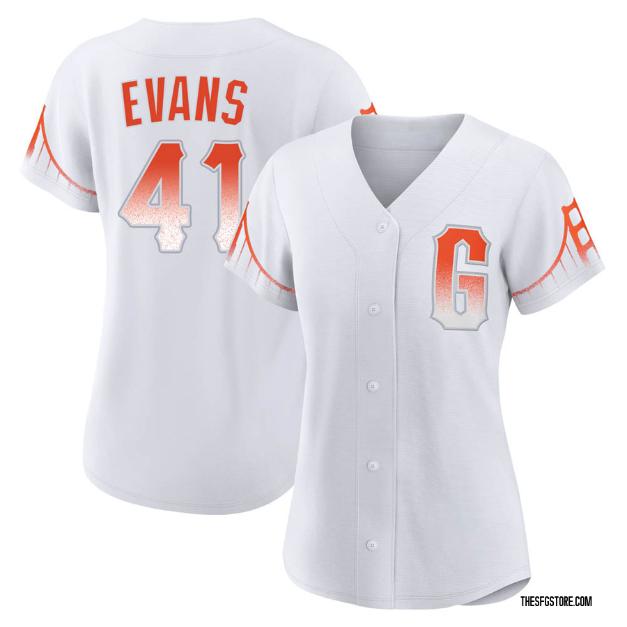 White Authentic Darrell Evans Women's San Francisco Giants 2021 City Connect Jersey