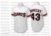 White Authentic Dave Dravecky Men's San Francisco Giants 1989 Throwback Jersey