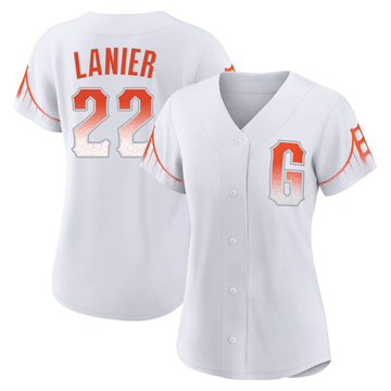 White Authentic Hal Lanier Women's San Francisco Giants 2021 City Connect Jersey