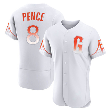 White Authentic Hunter Pence Men's San Francisco Giants 2021 City Connect Jersey