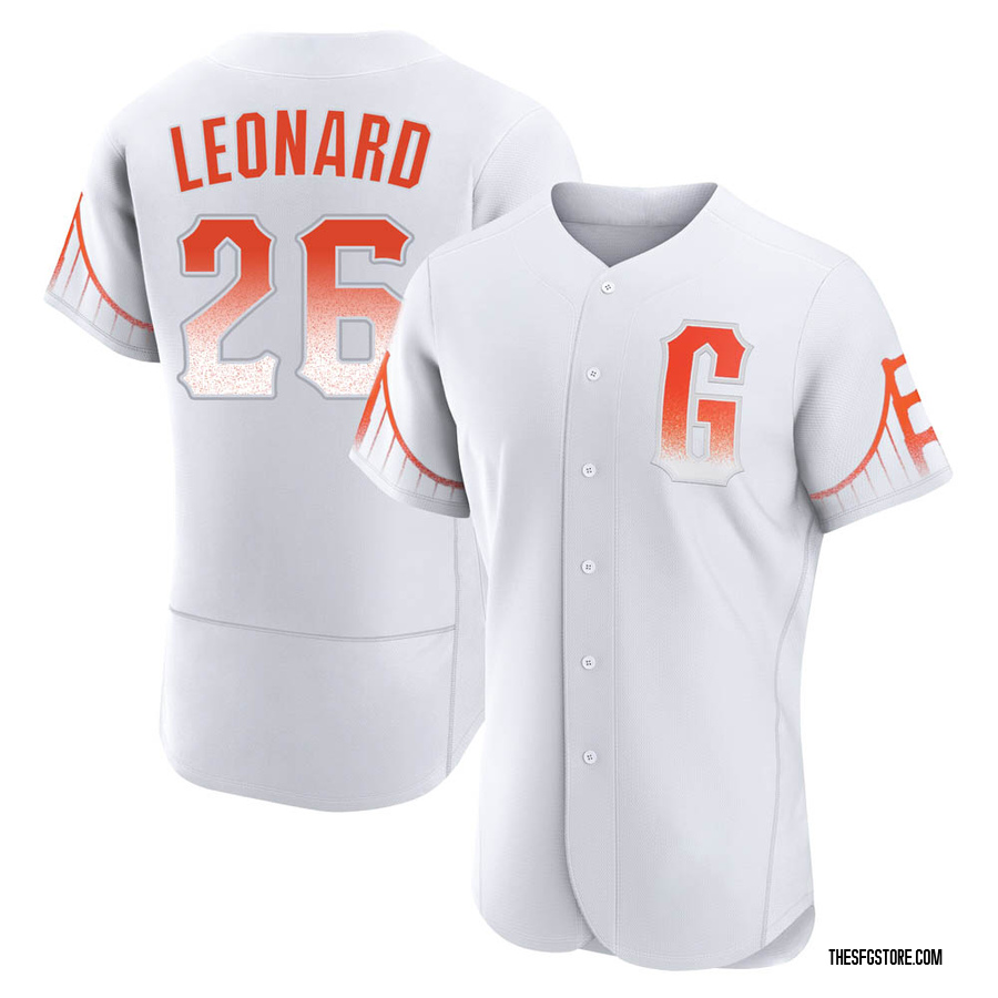 White Authentic Jeffrey Leonard Men's San Francisco Giants 2021 City Connect Jersey