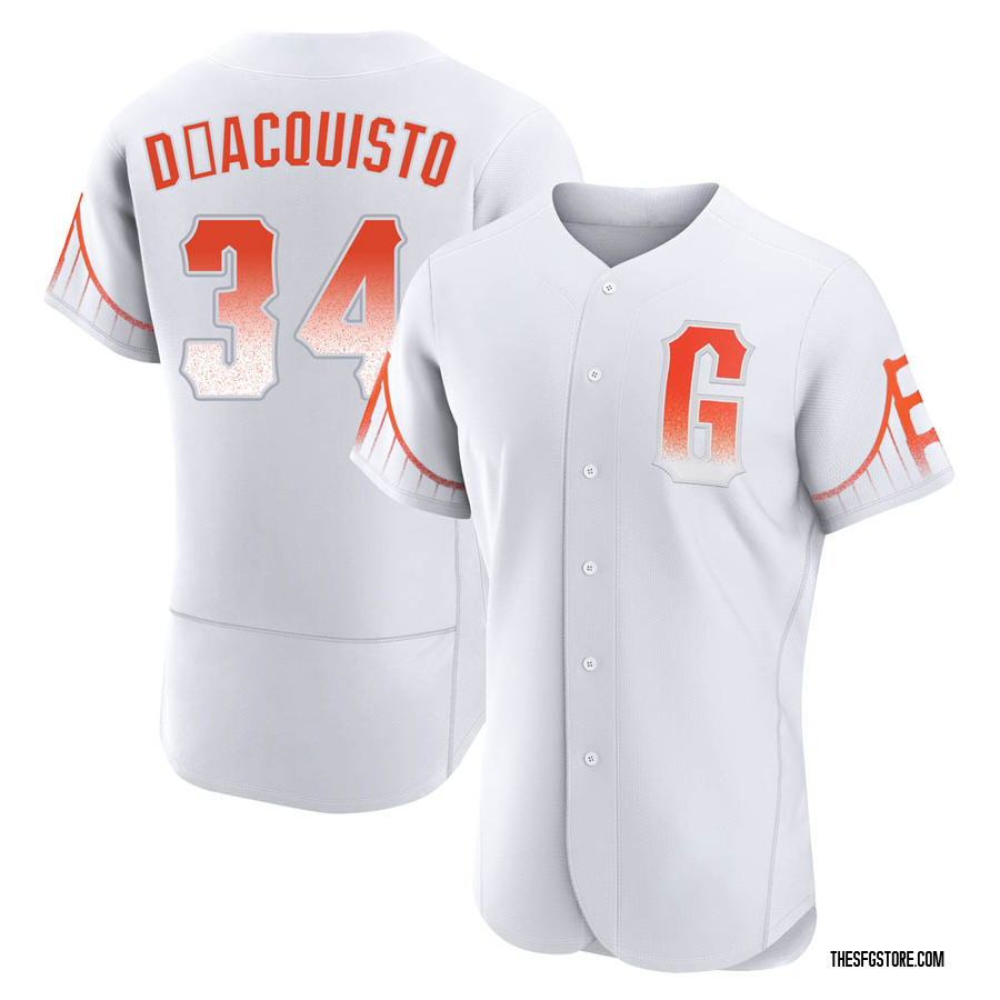 White Authentic John D'acquisto Men's San Francisco Giants 2021 City Connect Jersey