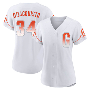 White Authentic John D'acquisto Women's San Francisco Giants 2021 City Connect Jersey