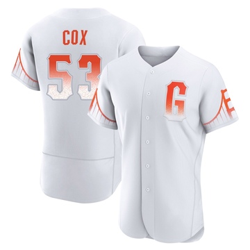 White Authentic Jonah Cox Men's San Francisco Giants 2021 City Connect Jersey