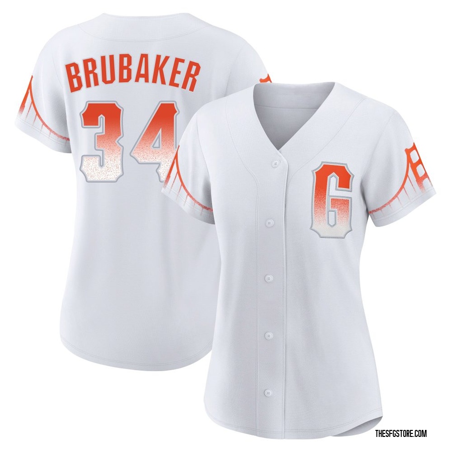 White Authentic JT Brubaker Women's San Francisco Giants 2021 City Connect Jersey