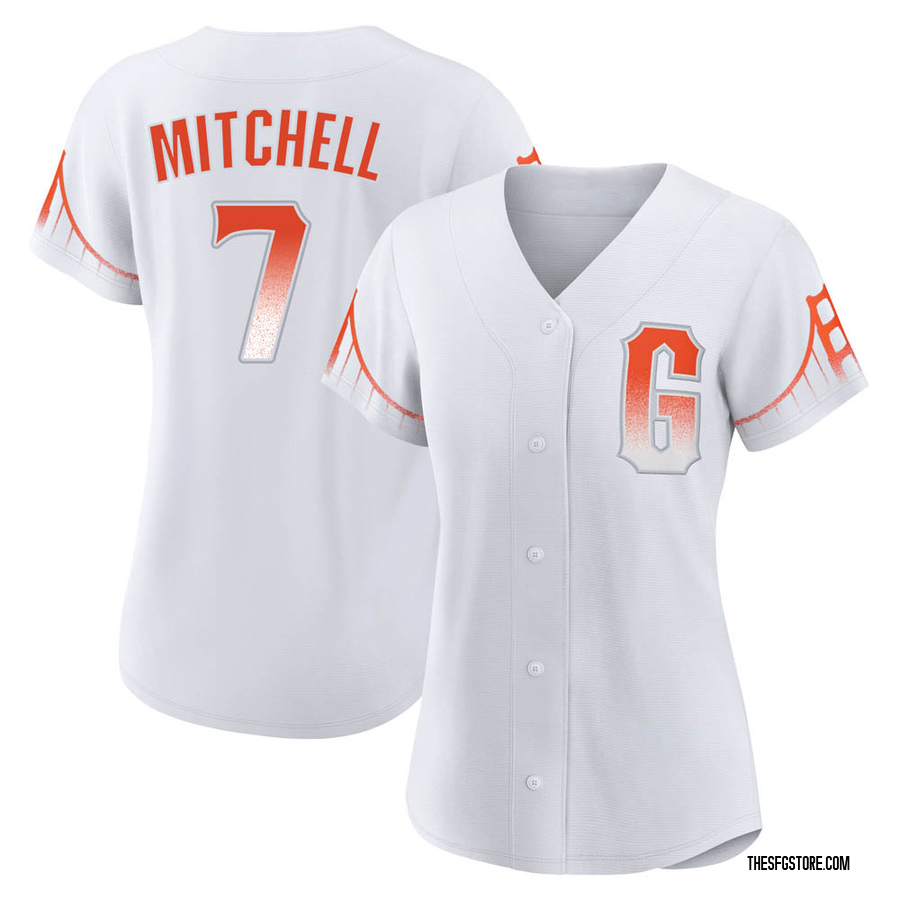 White Authentic Kevin Mitchell Women's San Francisco Giants 2021 City Connect Jersey