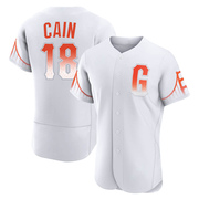 White Authentic Matt Cain Men's San Francisco Giants 2021 City Connect Jersey