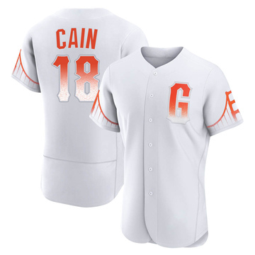 White Authentic Matt Cain Men's San Francisco Giants 2021 City Connect Jersey