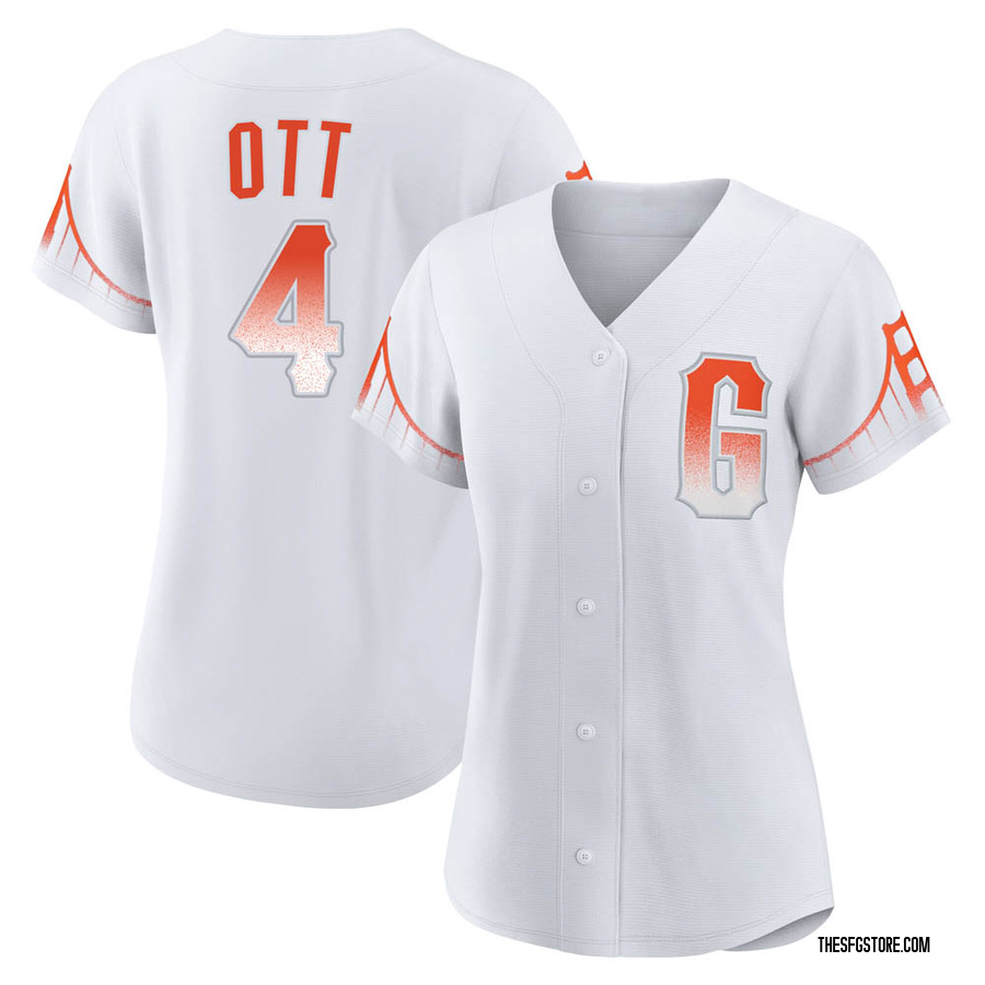 White Authentic Mel Ott Women's San Francisco Giants 2021 City Connect Jersey