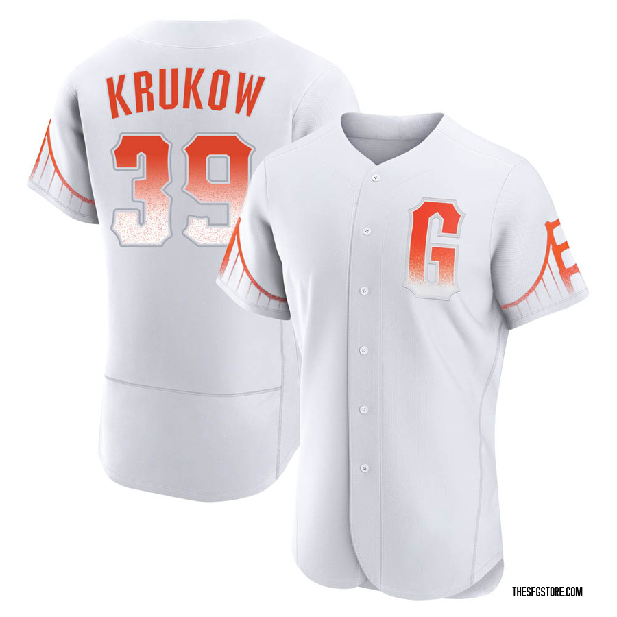 White Authentic Mike Krukow Men's San Francisco Giants 2021 City Connect Jersey