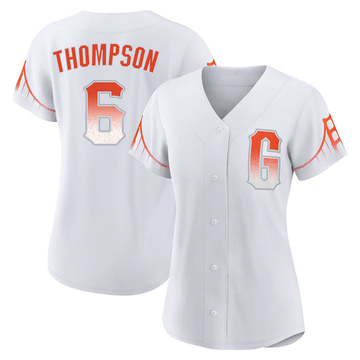 White Authentic Robby Thompson Women's San Francisco Giants 2021 City Connect Jersey