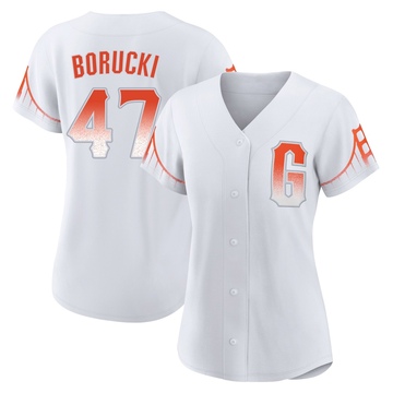White Authentic Ryan Borucki Women's San Francisco Giants 2021 City Connect Jersey