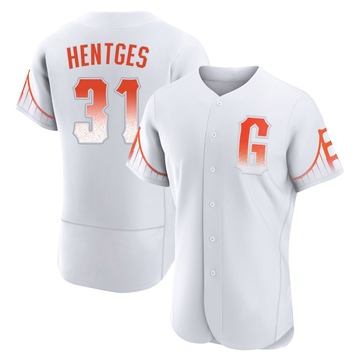 White Authentic Sam Hentges Men's San Francisco Giants 2021 City Connect Jersey