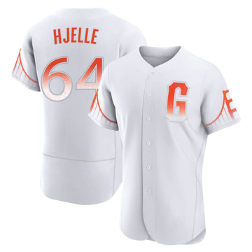 White Authentic Sean Hjelle Men's San Francisco Giants 2021 City Connect Jersey