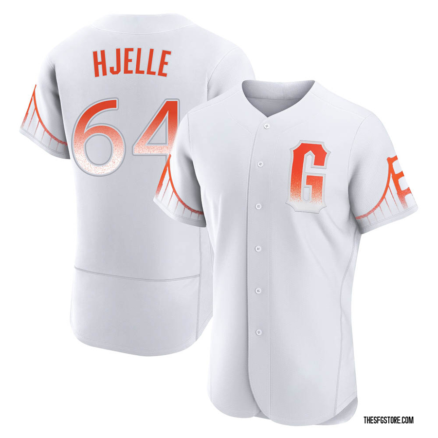 White Authentic Sean Hjelle Men's San Francisco Giants 2021 City Connect Jersey