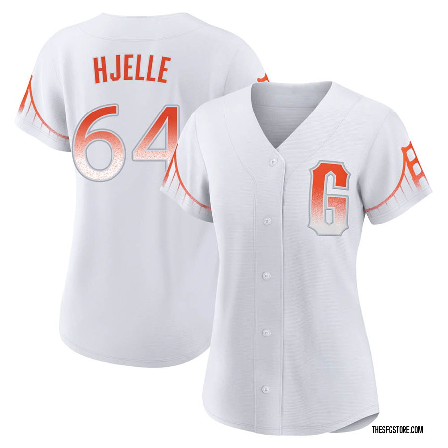 White Authentic Sean Hjelle Women's San Francisco Giants 2021 City Connect Jersey