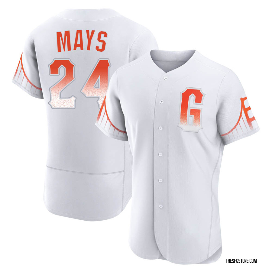 White Authentic Willie Mays Men's San Francisco Giants 2021 City Connect Jersey