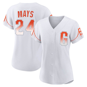 White Authentic Willie Mays Women's San Francisco Giants 2021 City Connect Jersey