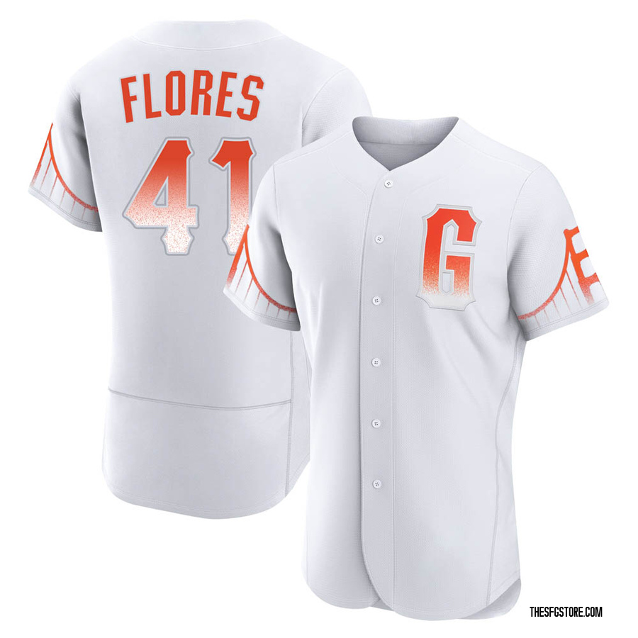 White Authentic Wilmer Flores Men's San Francisco Giants 2021 City Connect Jersey