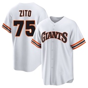 White Limited Barry Zito Men's San Francisco Giants Throwback Cooperstown Collection Jersey