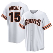 White Limited Bob Brenly Youth San Francisco Giants Throwback Cooperstown Collection Jersey