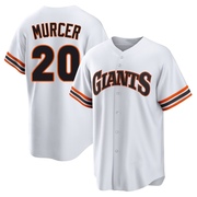 White Limited Bobby Murcer Youth San Francisco Giants Throwback Cooperstown Collection Jersey